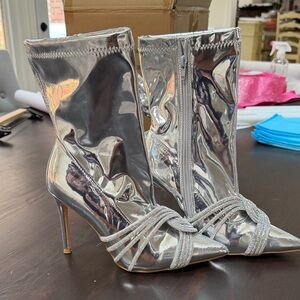 Silver Heeled Boots